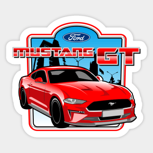 mustang GT v8 Sticker